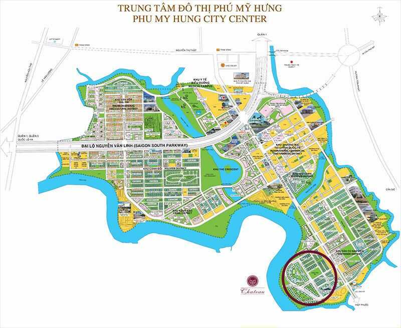 Vị trí Chateau Phú Mỹ Hưng