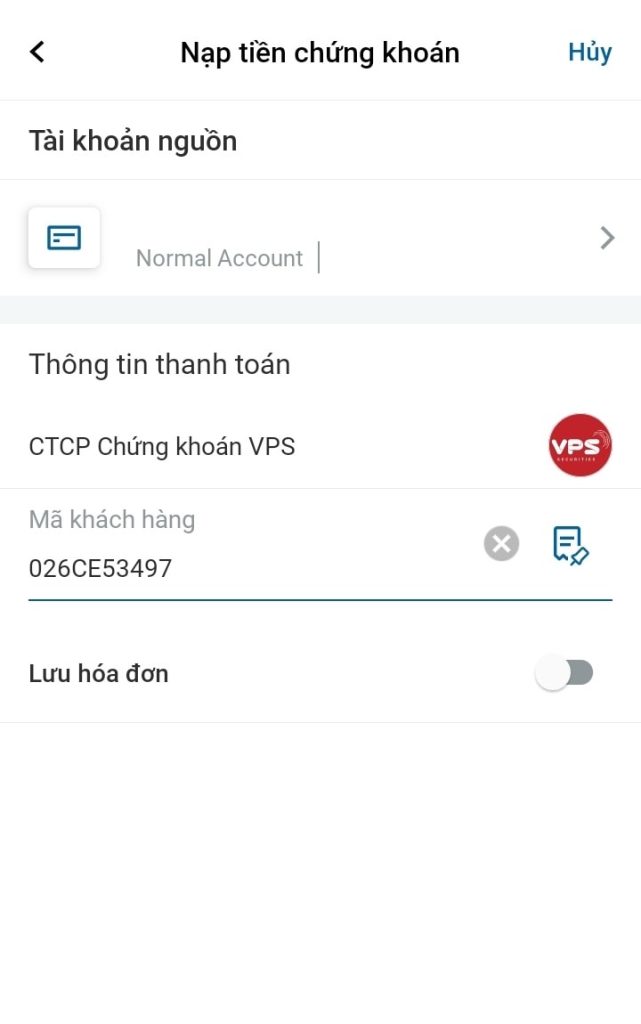 Nạp tiền VPS qua VPBank