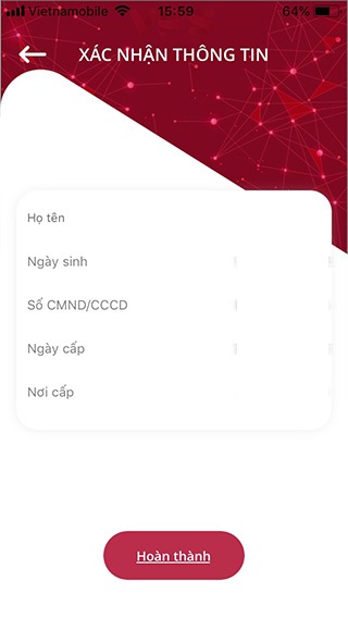 Xác nhận lại thông tin